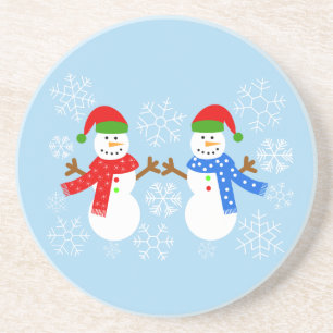 En Grès Snowman #3 Dessous de verre