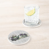 En Grès Sorcières gris clair Dessous de verre de thé Sands (Côté)