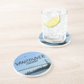 En Grès Souvenir Coas de Vancouver de dessous de verre de (Côté)