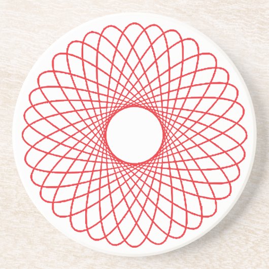 En Grès Sphère avec Dessous de verre Motifs (Devant)