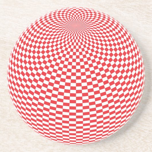 En Grès Sphère avec Dessous de verre Motifs (Devant)