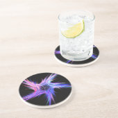 En Grès Star Series-2— White Star Dessous de verre 1 de (Côté)