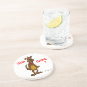 En Grès 'SUP DAWG ? Dessous de verre de chien (Côté)