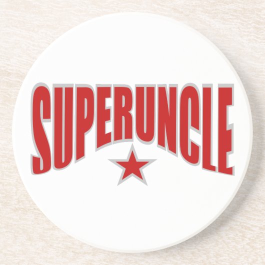 En Grès SUPERUNCLE dessous de verre - personnalisable (Devant)