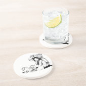 En Grès Symbiotique Amis Dessous de verre à boire (Côté)