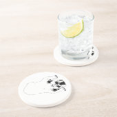 En Grès Tapis de dessous de verre de la table de bonne hum (Côté)