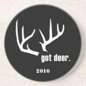 En Grès T'as un cerf ? Dessous de verre de réussite du cha (Devant)