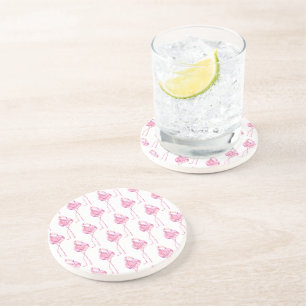 En Grès Tender Flamingo Série Design 3 Dessous de verre