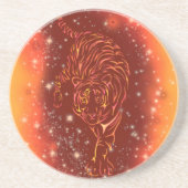 En Grès Tigre Courant À Galaxy Starry Dessous de verre De (Devant)