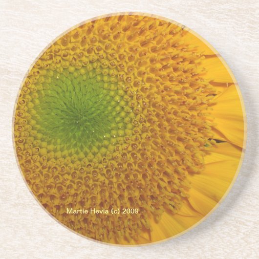 En Grès Tournesol - Dessous de verre (Devant)