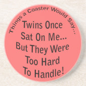 En Grès Trop difficile à manipuler Dessous de verre léger (Devant)