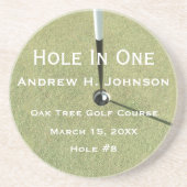 En Grès Trou Personnalisé Dans Les Dessous de verre D'Un M (Devant)