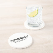 En Grès Typographie éffrayante Dessous de verre Halloween (Côté)