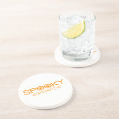 En Grès Typographie éffrayante Dessous de verre Halloween (Côté)