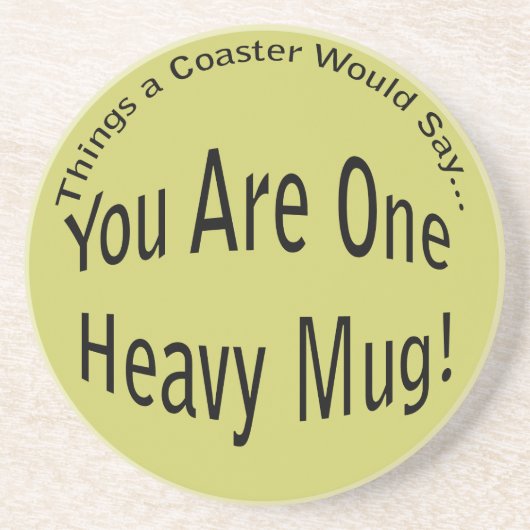 En Grès Un lourd Dessous de verre de lumière de boue (Devant)