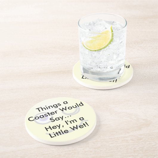 En Grès Un Petit Dessous de verre Humide (Côté)