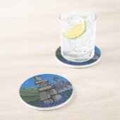 En Grès Vancouver Canada Souvenir Dessous de verre Vancouv (Côté)
