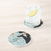 En Grès Veux-Tu M'Épouser ? Dessous de verre de Tuxedo (Côté)