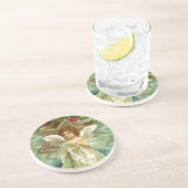 En Grès Vintage Noël Angel Dessous de verre (Côté)