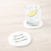 En Grès Vivent les dessous de verre d'amour de rire (Côté)