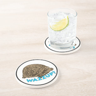 En Grès Wazzup - Tortue Dessous de verre à boisson Sandsto