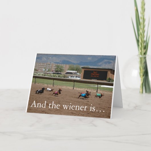 En het worstje is… kaart (Voorkant)