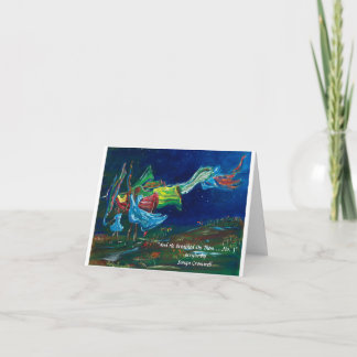 "En hij ademde op hen" nr. 3 gevouwen groet Kaart