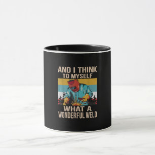 En ik denk voor mezelf wat een geweldige Vintage w Mok