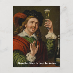 En in het midden van de chaos, was er jou briefkaart