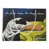 En Jésus Nom Nous Prions Sacs Cadeaux (Dos)