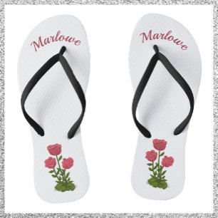en legante Rozen Teenslippers
