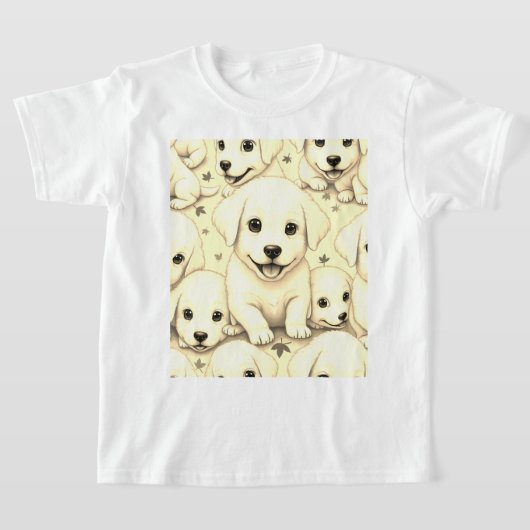  en leuke puppies T-shirt (Laagn)
