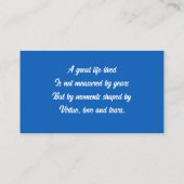 En l'honneur de la carte mémoire vétéran (Dos)