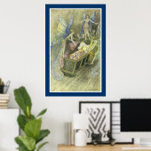 En, liefje zingend rond je bed poster (Thuiskantoor)