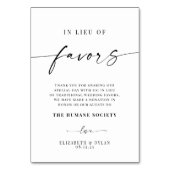 En Lieu Et Place De Faveurs Carte Table Mariage (Par défaut)