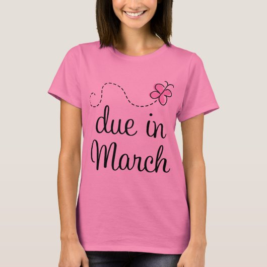 En Mars Maternité (papillon) T-shirt (Devant)