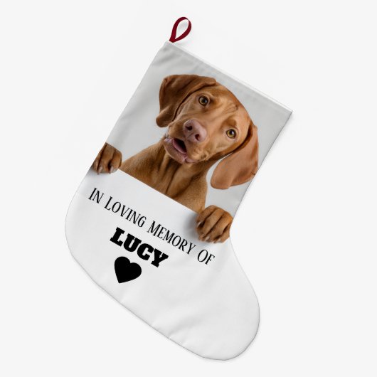 En Mémoire Affectueuse | Chaussette de Noël avec P (Devant (Accrochage))