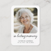 En Mémoire Amoureuse Carte murale moderne (Devant)