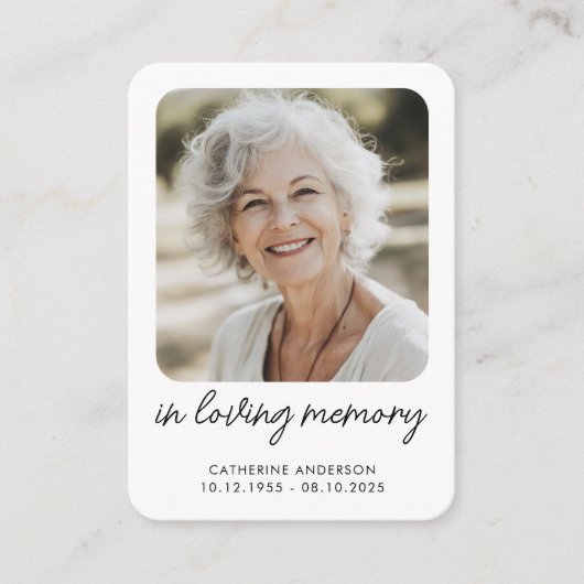 En Mémoire Amoureuse Carte murale moderne (Devant)