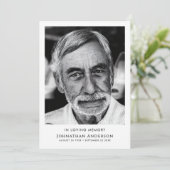 En Mémoire Amoureuse Funérailles Programme d'Ordre (Debout devant)