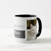 En Mémoire Amoureuse Pet Memorial Mug Gris Emprein (Devant droit)