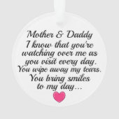 En mémoire Cardinal - Ornement d'oiseaux rouges (dos)