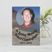 En mémoire d'amour Carte photo Seagull Lake Mounta (Debout devant)