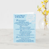 En Mémoire D'Amour De Mon Cher Père Carte De Sympa (Fleur jaune)