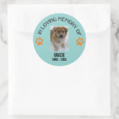 En mémoire d'amour d'un autocollant de chien (Sac)