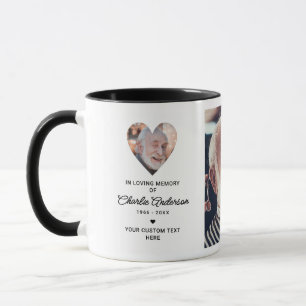 En Mémoire d'amour Mug de message personnel de 2 p