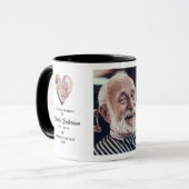 En Mémoire d'amour Mug de message personnel de 2 p (Devant gauche)