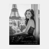 En mémoire d'amour Photo Memorial Funeral Welcome (Recto)