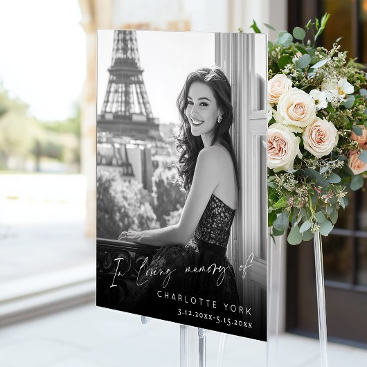 En mémoire d'amour Photo Memorial Funeral Welcome