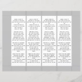 En mémoire d'amour Photo Signet funéraire Modèle (Dos)